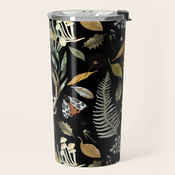 Moths Mystical Woodland D Travel Mug Gallery Image 2