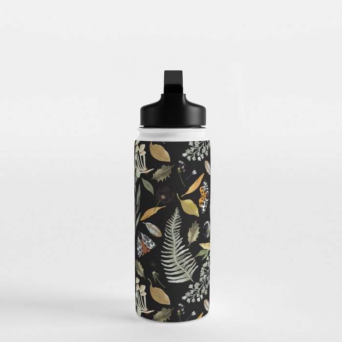 Moths Mystical Woodland D Water Bottle Gallery Image 3