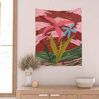 Expressionist Lilly Flowers  Wall Tapestry Gallery Image 2