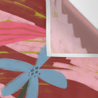 Expressionist Lilly Flowers  Wall Tapestry Gallery Image 3