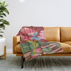 Expressionist Lilly Flowers  Throw Blanket Gallery Image 1