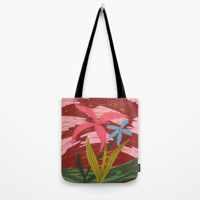 Expressionist Lilly Flowers  Tote Bag Gallery Image 2
