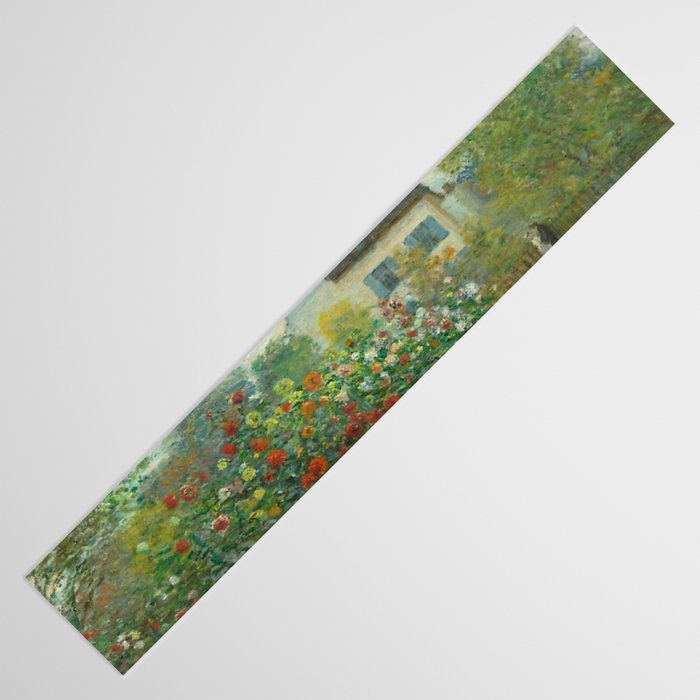 Claude Monet The Artist's Garden In Argenteuil A Corner Of The Garden With Dahlias 1873 Table Runner Gallery Image 3