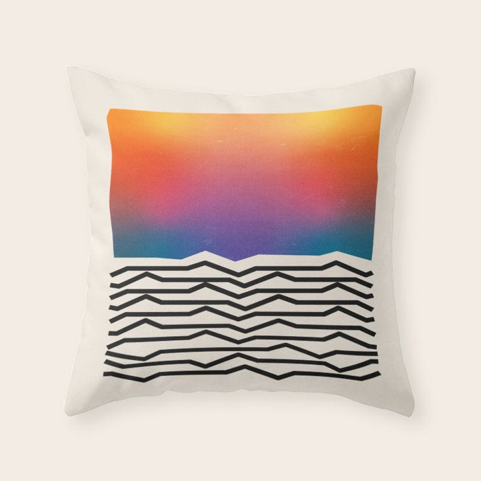 Vintage California Waves Throw Pillow Gallery Image 6