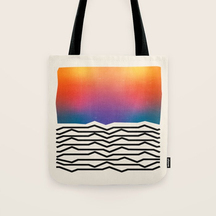 Vintage California Waves Tote Bag Gallery Image 1