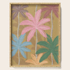 Retro Palm Springs Chic Botanicals - Golden Ochre Serving Tray Gallery Image 1