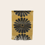 Retro Daisy Abstract VIII Golden Yellow Bold Floral Wall Hanging Gallery Image 1