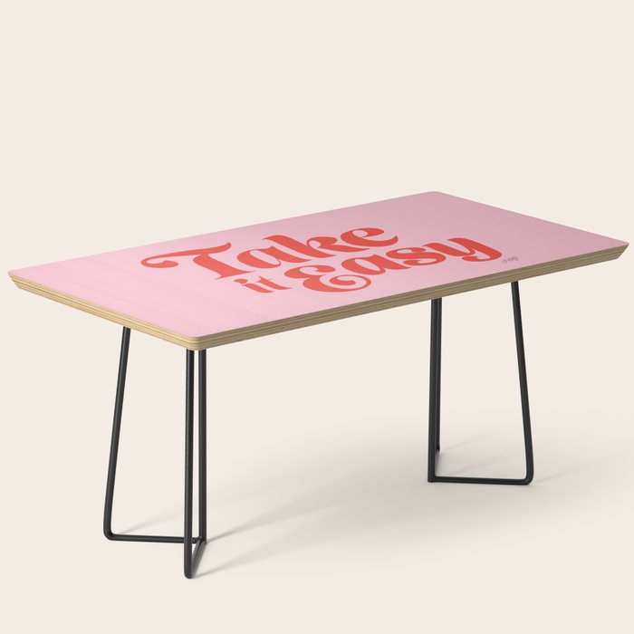 Take it Easy (Red/Pink Palette) Coffee Table Gallery Image 1