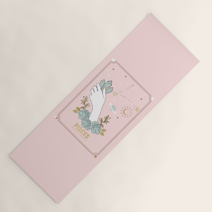 Pisces Zodiac sign Yoga Mat Gallery Image 1