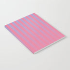 Dreamy Future Stripes in Gradient Pink and Ombre Blue Lavender Notebook Gallery Image 2