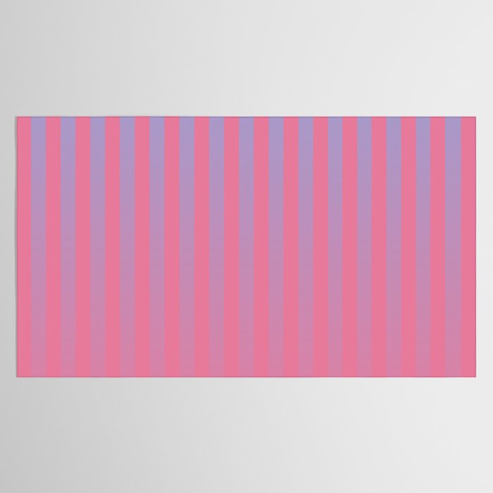 Dreamy Future Stripes in Gradient Pink and Ombre Blue Lavender Tablecloth Gallery Image 2