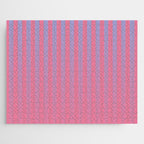 Dreamy Future Stripes in Gradient Pink and Ombre Blue Lavender Jigsaw Puzzle Gallery Image 1