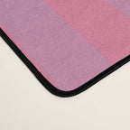 Dreamy Future Stripes in Gradient Pink and Ombre Blue Lavender Desk Mat Gallery Image 4