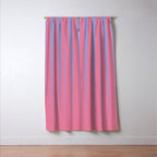 Dreamy Future Stripes in Gradient Pink and Ombre Blue Lavender Window Curtain Gallery Image 3