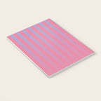 Dreamy Future Stripes in Gradient Pink and Ombre Blue Lavender Notebook Gallery Image 3