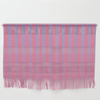 Dreamy Future Stripes in Gradient Pink and Ombre Blue Lavender Wall Hanging Gallery Image 1