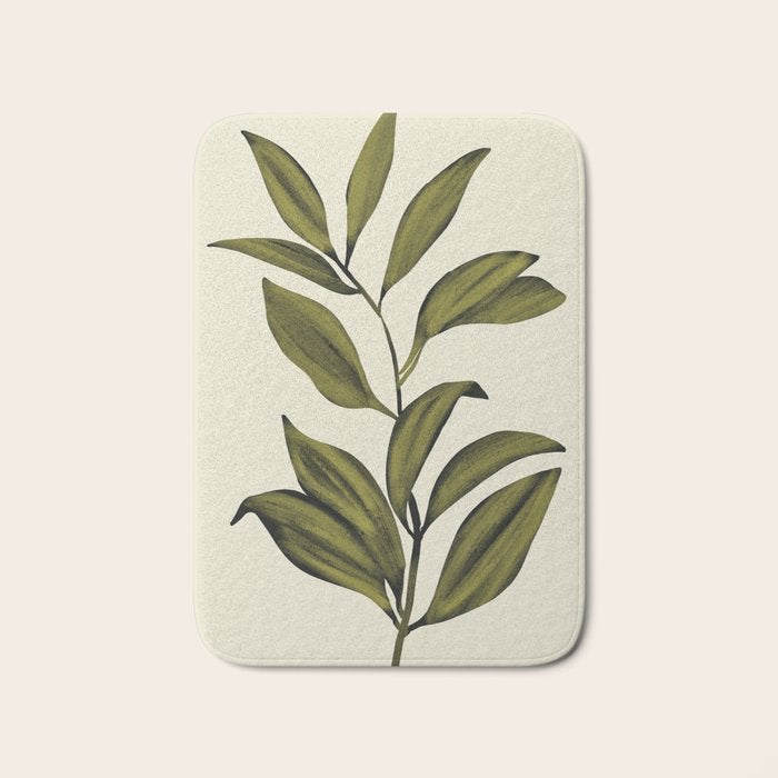 Abstract Art /Minimal Plant 82 Bath Mat Gallery Image 1