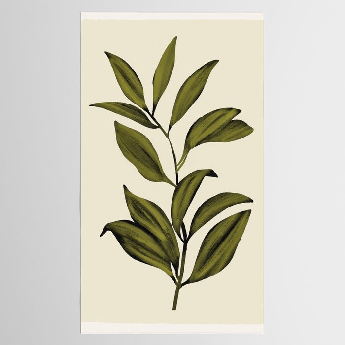 Abstract Art /Minimal Plant 82 Tablecloth Gallery Image 2