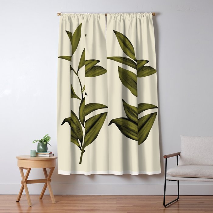 Abstract Art /Minimal Plant 82 Window Curtain Gallery Image 5