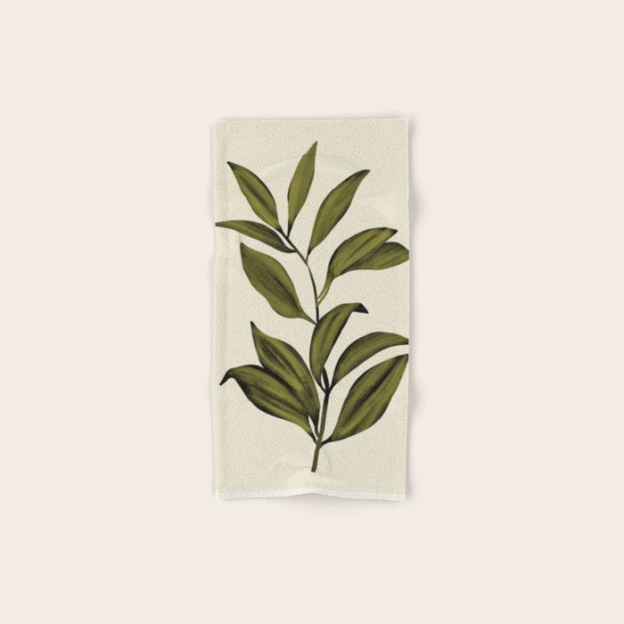 Abstract Art /Minimal Plant 82 Bath Towel Gallery Image 1