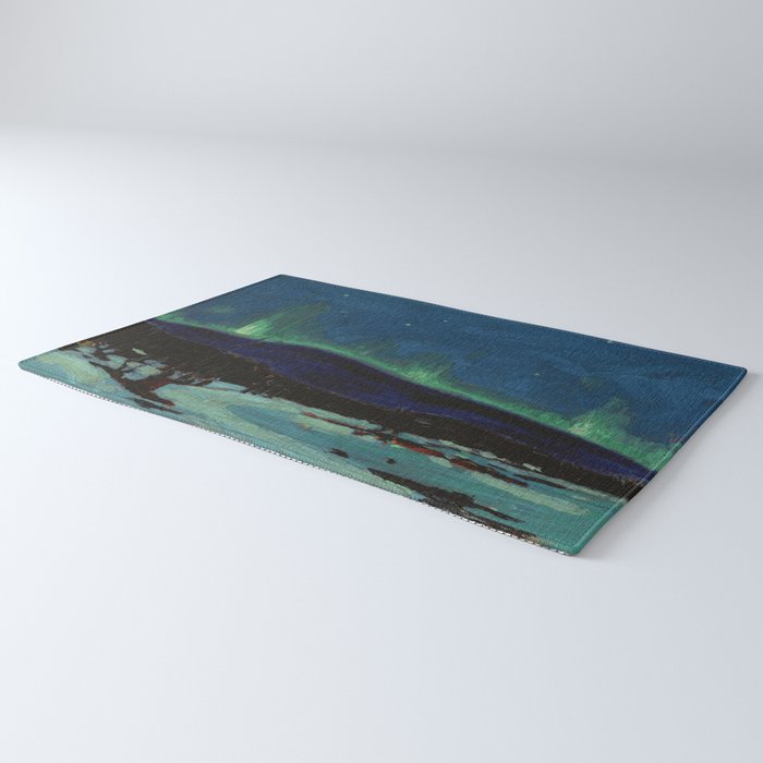 Tom Thomson Northern Lights Canadian Landscape Artist Rug Gallery Image 3
