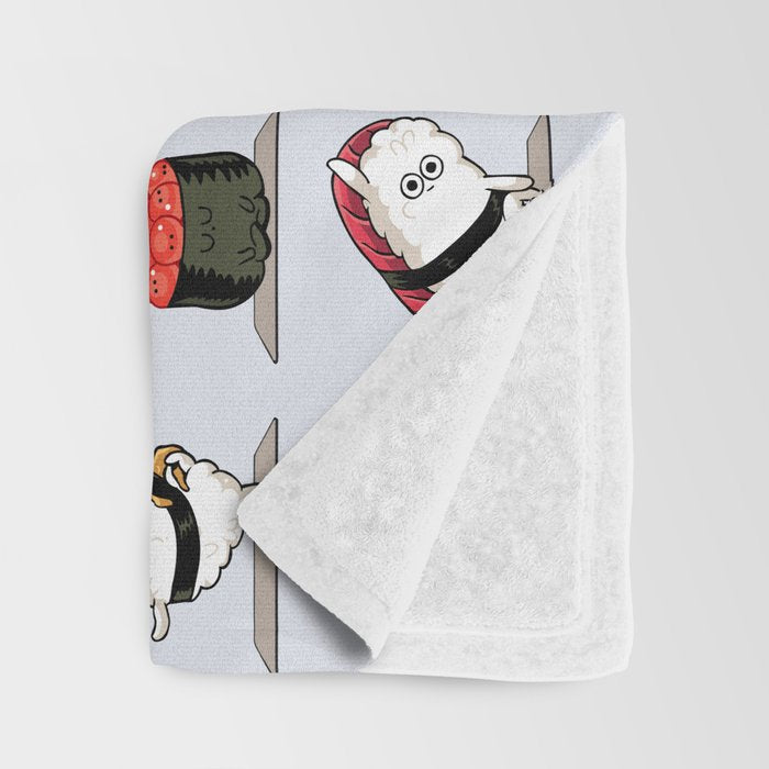 Sushi Yoga Throw Blanket Gallery Image 3