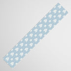 Delicate Blue Floral Pattern Table Runner Gallery Image 3