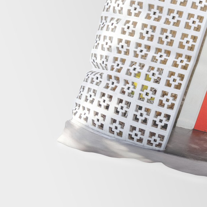 Parker Palm Springs Orange Doors with Palm Tree Shadow Pillow Sham Gallery Image 4