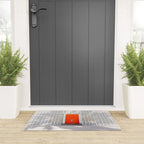Parker Palm Springs Orange Doors with Palm Tree Shadow Welcome Mat Gallery Image 3
