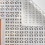 Parker Palm Springs Orange Doors with Palm Tree Shadow Wall Tapestry Gallery Image 3