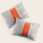 Parker Palm Springs Orange Doors with Palm Tree Shadow Pillow Sham Gallery Image 3
