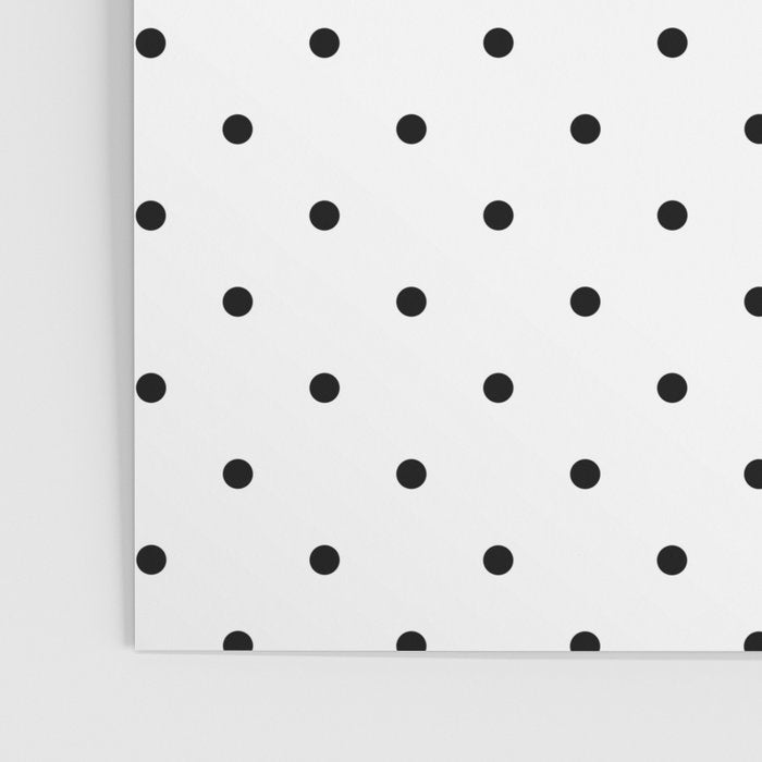 White & Black Polka Dots  Poster Gallery Image 3
