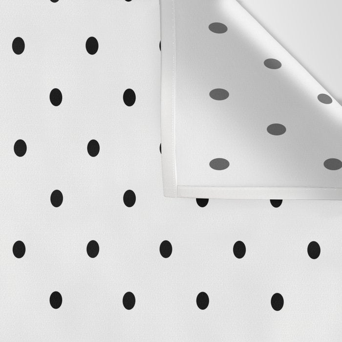 White & Black Polka Dots  Wall Tapestry Gallery Image 3