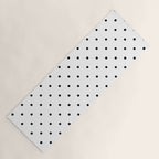 White & Black Polka Dots  Yoga Mat Gallery Image 1