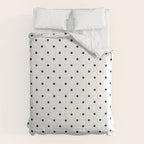 White & Black Polka Dots  Comforter Gallery Image 6