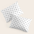 White & Black Polka Dots  Pillow Sham Gallery Image 3