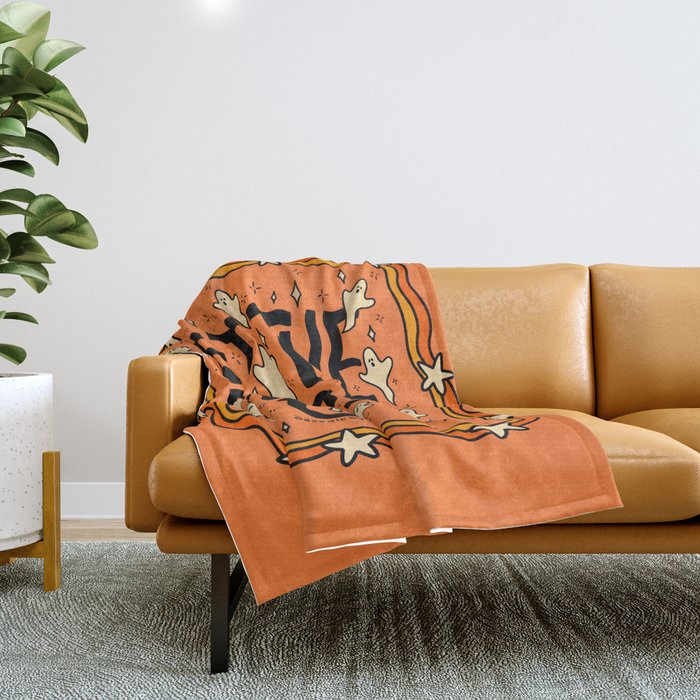 Let The Spooky Out Throw Blanket Gallery Image 1