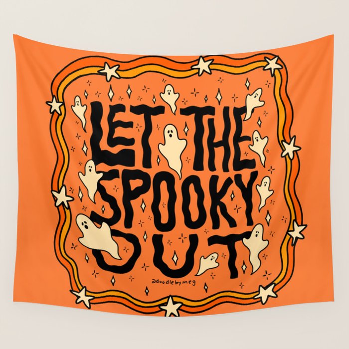 Let The Spooky Out Wall Tapestry Gallery Image 4