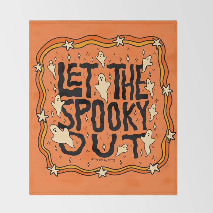 Let The Spooky Out Throw Blanket Gallery Image 2