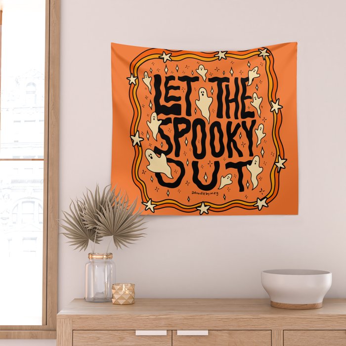Let The Spooky Out Wall Tapestry Gallery Image 2