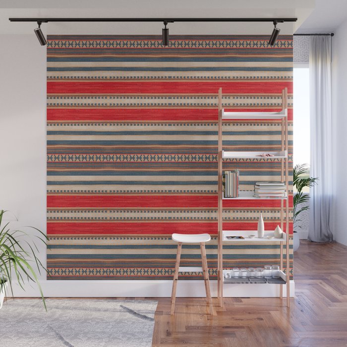 Bohemian Tapestry: Timeless Moroccan Heritage Fabrics Wall Mural Gallery Image 1