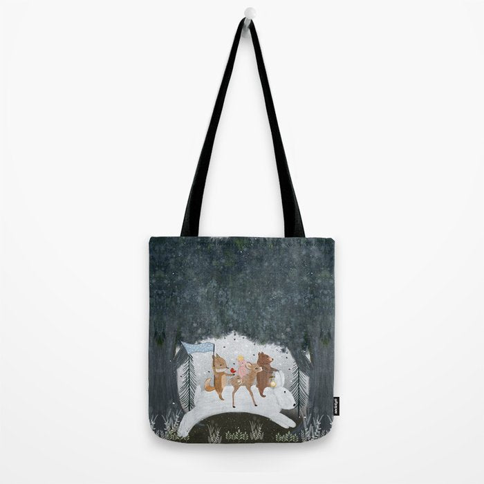 the winter bunny Tote Bag Gallery Image 2