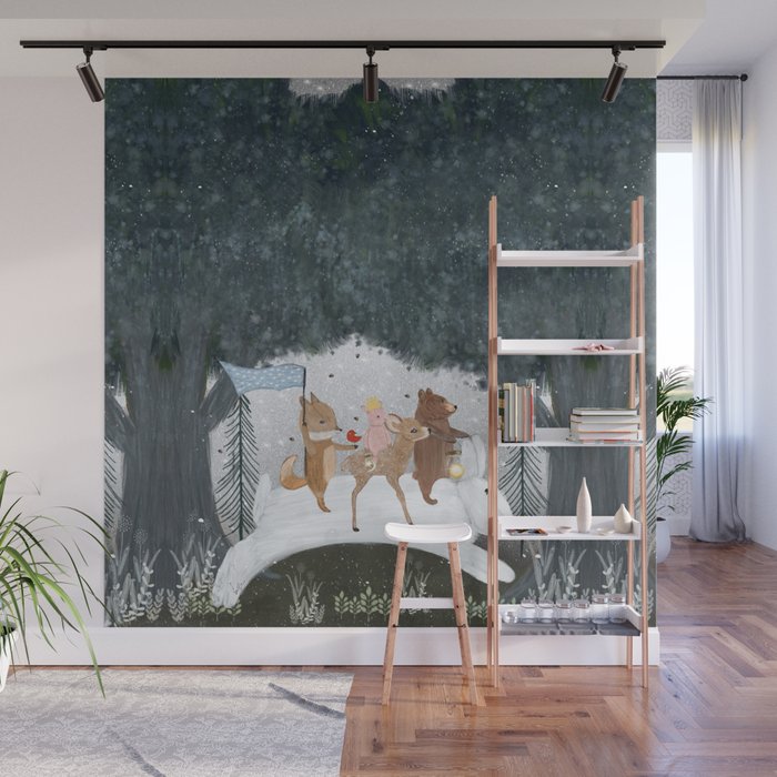 the winter bunny Wall Mural Gallery Image 1