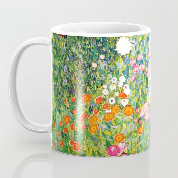 Gustav Klimt "Flower garden" Coffee Mug Gallery Image 3