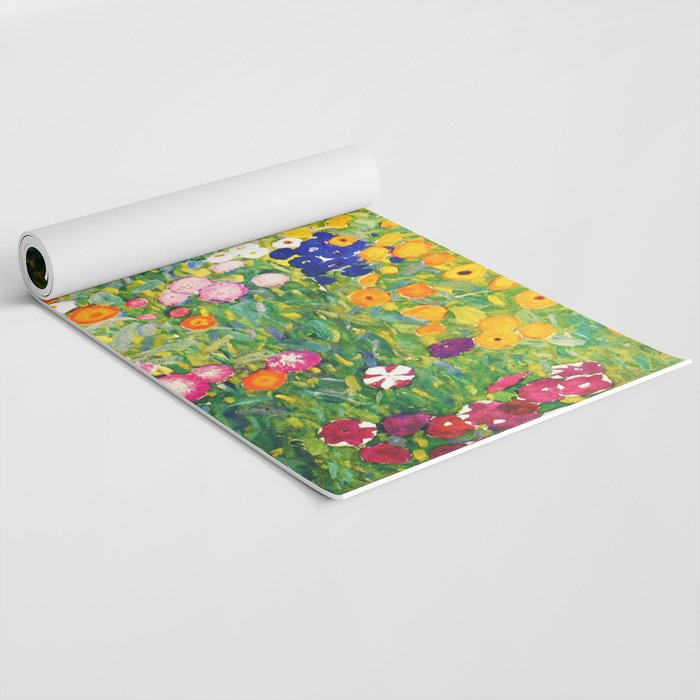 Gustav Klimt "Flower garden" Yoga Mat Gallery Image 2