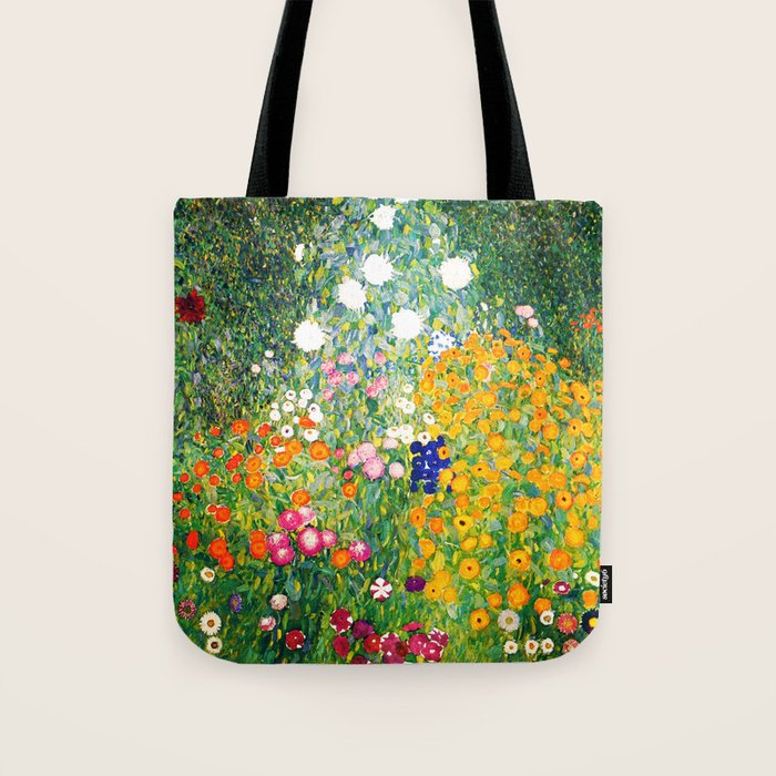 Gustav Klimt "Flower garden" Tote Bag Gallery Image 1