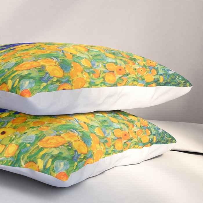 Gustav Klimt "Flower garden" Pillow Sham Gallery Image 3