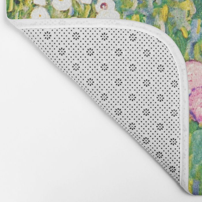 Gustav Klimt "Flower garden" Bath Mat Gallery Image 2