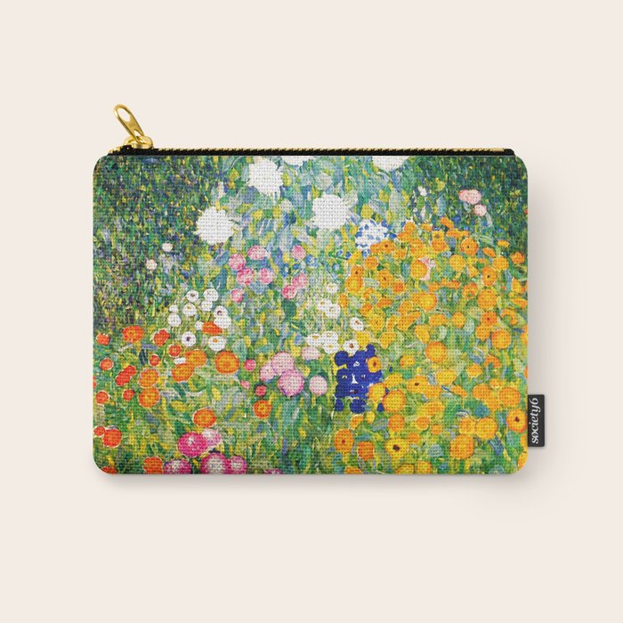 Gustav Klimt "Flower garden" Carry All Pouch Gallery Image 1