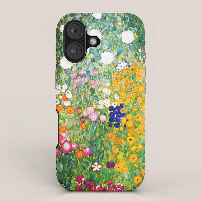 Gustav Klimt "Flower garden" iPhone Case Gallery Image 1